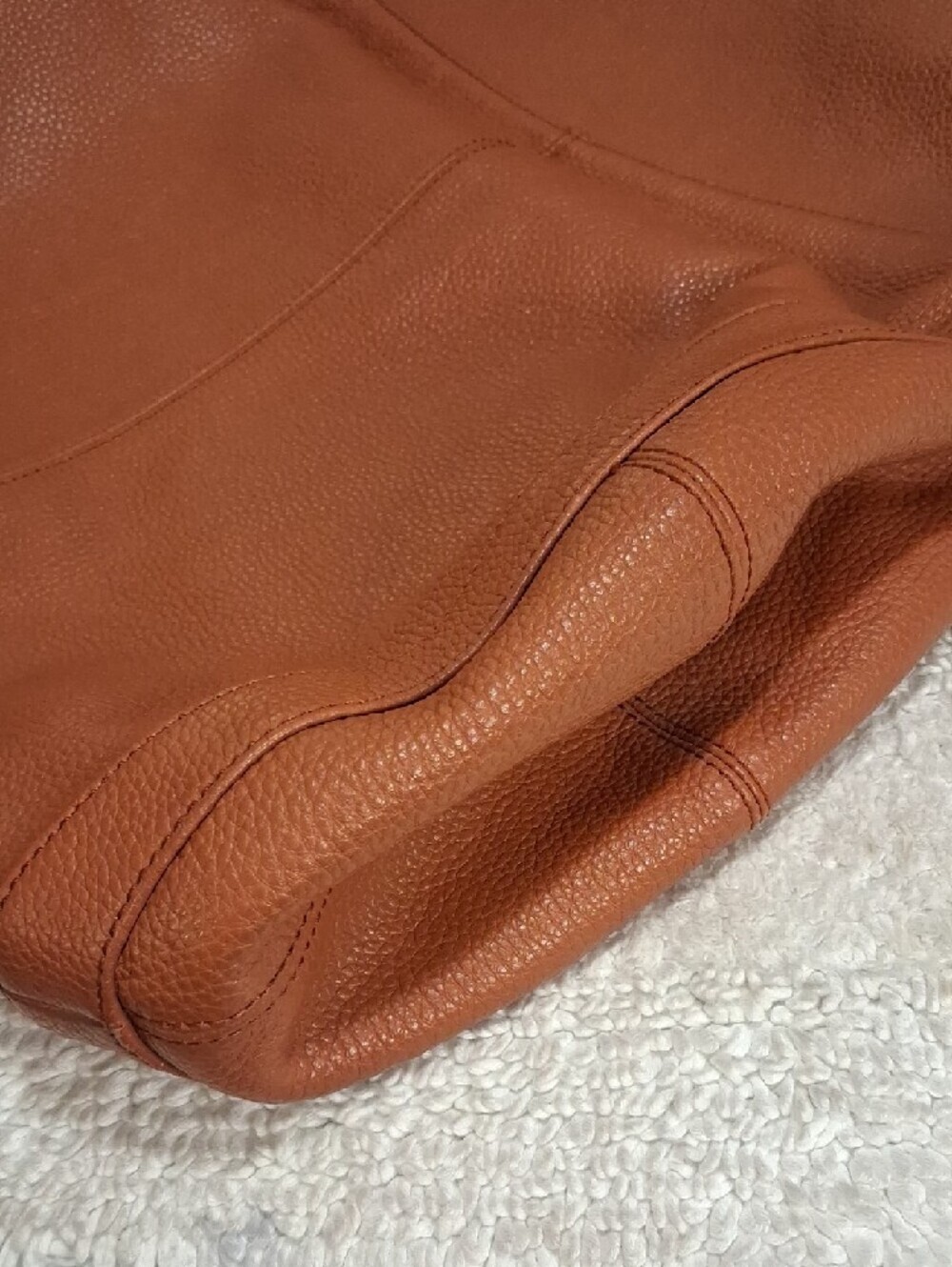 Onna Ehrlich Rachel Cognac Leather Tassel Shoulder Bag - Picture 11 of 11